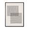 Designart - Minimal Geometric Lines And Squares II - Modern Canvas Wall Art Print in Black Frame